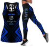 Gifts for Police Officers Gift For Mom Police Mom Tank Top And Leggings Set