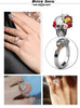 Elegant Gold Skull Zircon Ring - designfullprint