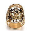 Vintage Hollow Stainless Steel Skull Ring