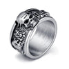 Biker Steampunk Skull Ring