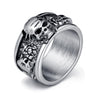 Punk Rock, Biker Rings Skull Ring 004 - designfullprint