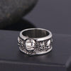 Punk Rock, Biker Rings Skull Ring 004 - designfullprint