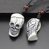 Tibetan Yak Bone Skull Necklace