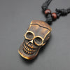 Tibetan Yak Bone Skull Necklace