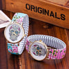 Skull Floral Watch - designfullprint