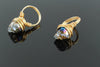 Natural Glass Stone Skull Exquisite Ring