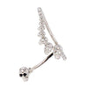 Crystal Cuff Skull Earring