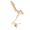 Crystal Cuff Skull Earring