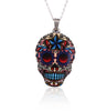 Colorful Skull Head Pendant Necklace