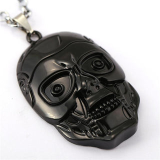 Vintage Antique Skull Head Necklace