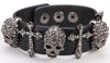 Crystal Rhinestone Skull Bracelet