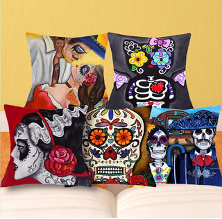 Sugar Skulls Cushion Covers - designfullprint