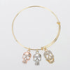 Skull Charm Crystal Bracelet