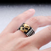 Classic Punk Biker Skull Ring