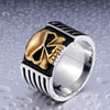 Classic Punk Biker Skull Ring