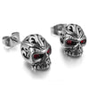 Rock Eyes Skull Stud Earrings