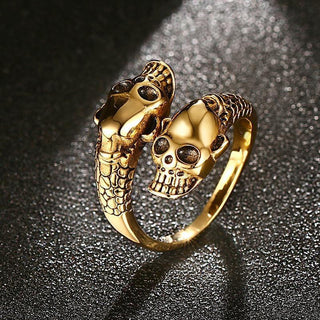 Stainless Steel Smiling Skull Ring
