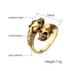 Stainless Steel Smiling Skull Ring