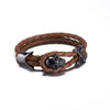 Punk Skull Adjustable Braided Bracelet