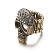 Vintage Retro Carved Skull Ring