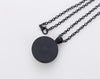 Vintage Skull Glass Pendant Necklace
