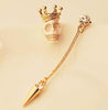 Skull Crown Rivet Stud Earring