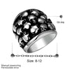 Cluster Men Vintage Skull Ring