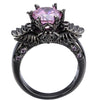 Luxury Purple Crystal Skull Ring
