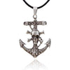 Retro Pirate Skull Cross Necklace