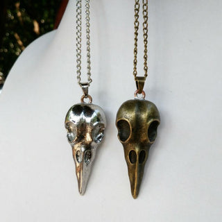 Vintage Punk Jewelry Bird Skull Necklace