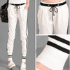 Knitted Skull Drawstring Pants