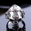 Titanium Steel Skull Cross Metal Ring