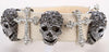Crystal Rhinestone Skull Bracelet