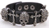 Crystal Rhinestone Skull Bracelet