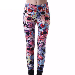 Sugar Skull Leggings - designfullprint