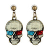 Funny Skull Stud Earring