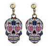 Funny Skull Stud Earring