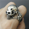 Stainless Steel Skull Locomotive Ring