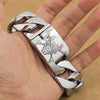 Deep Engraved Skull Bracelet