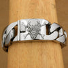 Deep Engraved Skull Bracelet