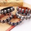 Retro Punk Skull Charm Bracelet