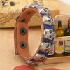 Retro Punk Skull Charm Bracelet