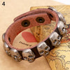 Retro Punk Skull Charm Bracelet