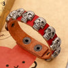 Retro Punk Skull Charm Bracelet