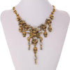 Retro Skull Rhinestone Punk Necklace
