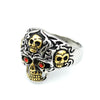Red Eye Skull Ring