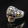 Red Eye Skull Ring