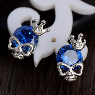 Skull Crown Stud Earrings