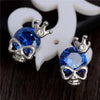 Skull Crown Stud Earrings