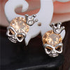 Skull Crown Stud Earrings